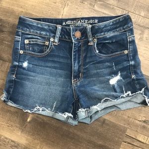 American Eagle High-Waisted Stretch Jean Shorts